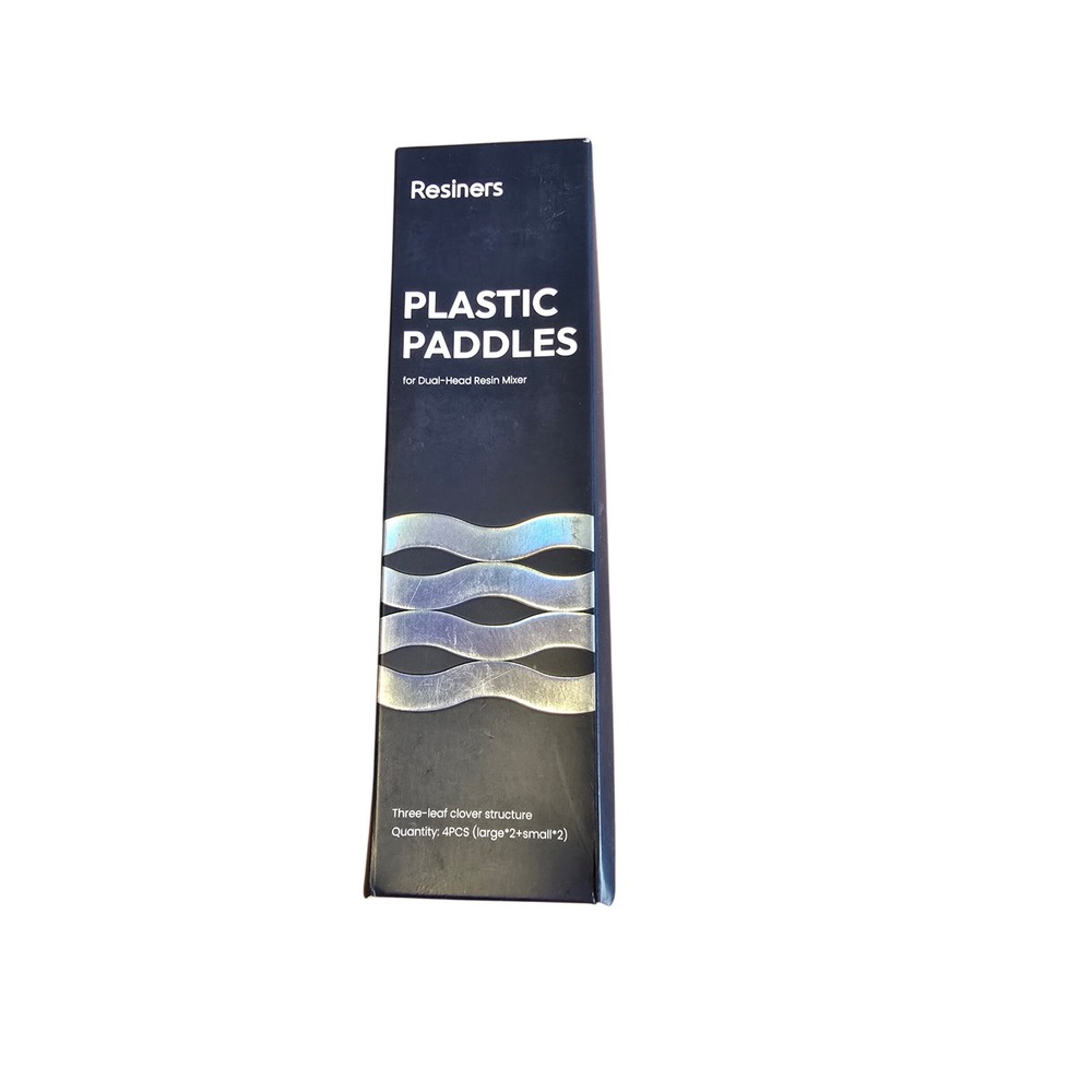 😀 🆕️ Resiners Plastic Paddles for Dual-Head Resin Mixer‎ 4PK White R-151E New
